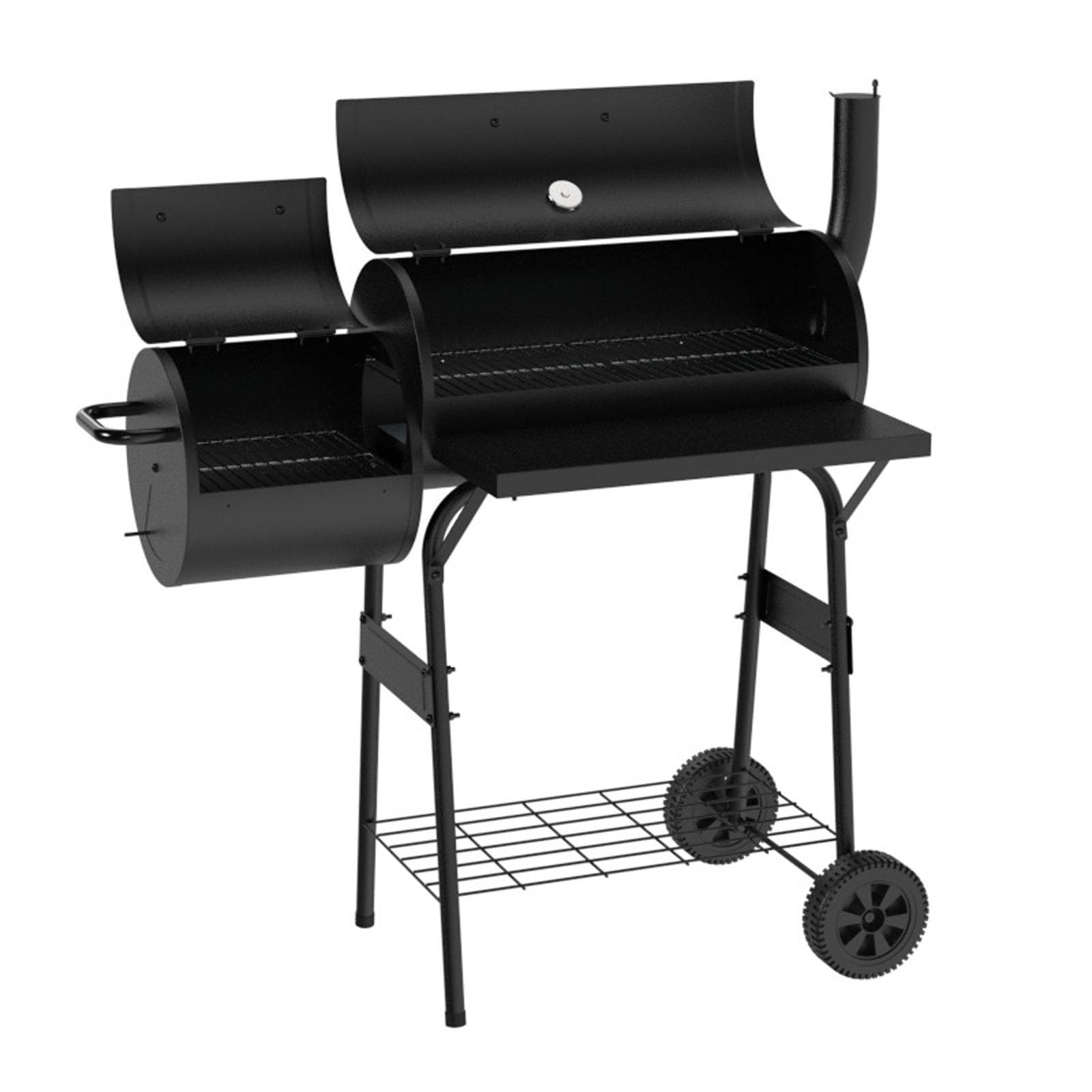 HXNXSY Charcoal BBQ Grill with Offset Smoker,Portable Barrel Barbecue Grill