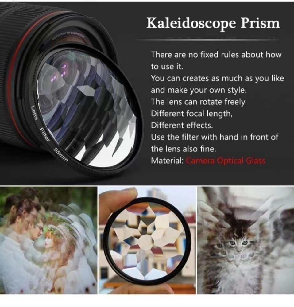 Prism Filter Canon Kaleidoscope Prism Lens Filter Set Creative