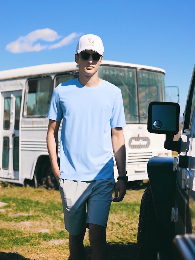 Camiseta polo para hombre de manga corta en mezcla de algodón, estilo clásico casual para golf | Material suave y transpirable, con tecnología anti-transpiración y lavable en máquina miniatura 7