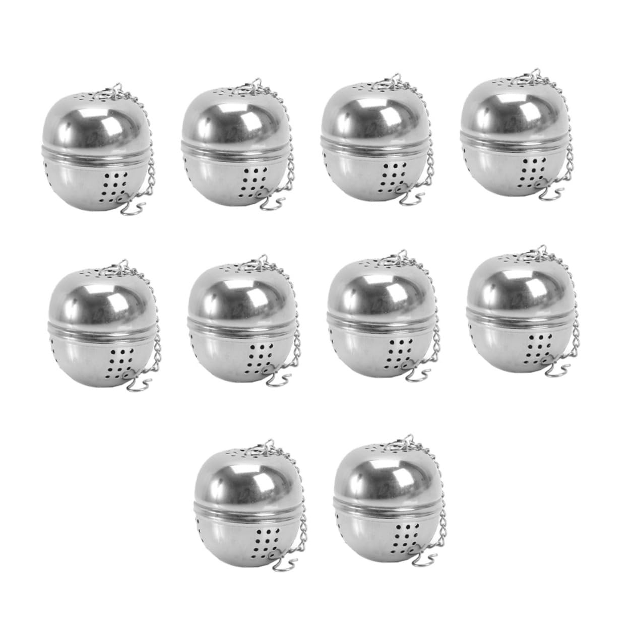 Ciieeo 10 Pack Tea Strainer Balls Stainless Steel Tea Filters Compact Easy to Carry