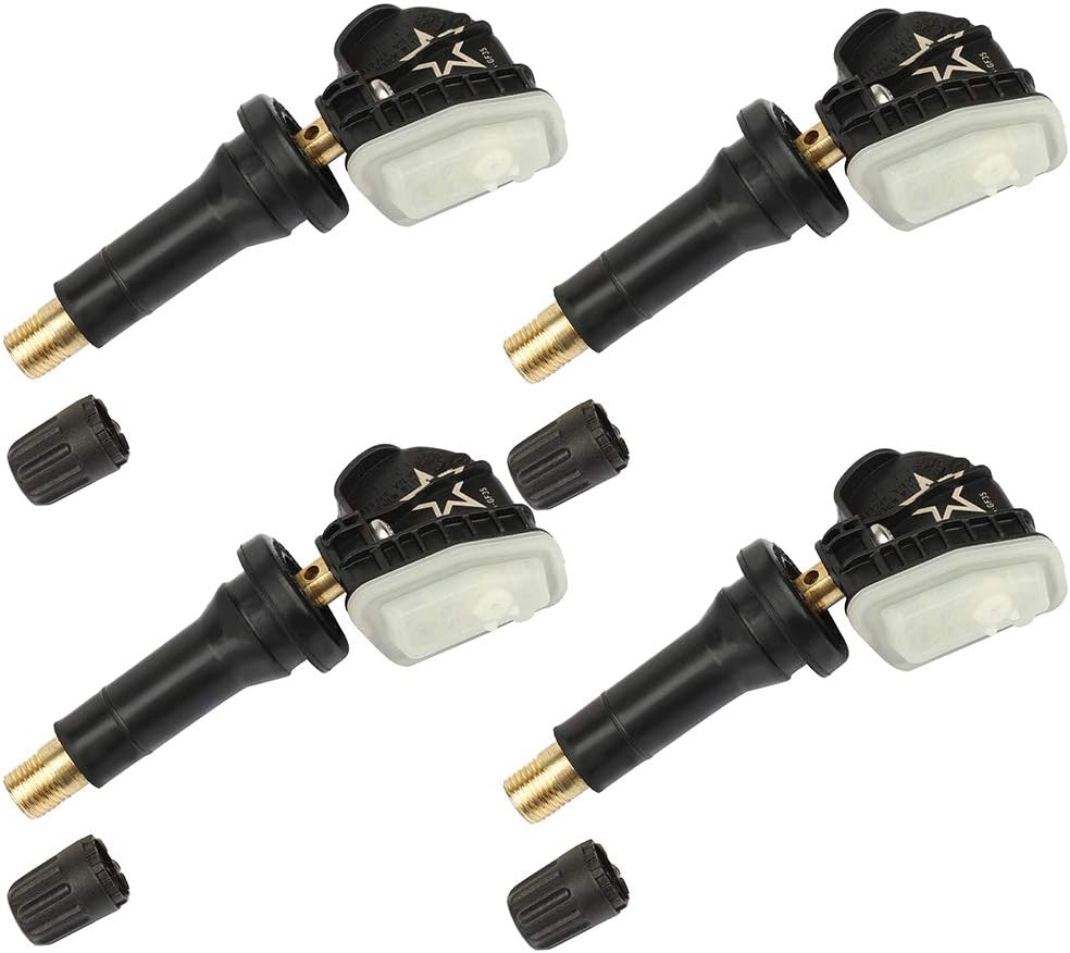 Programmed TPMS Tire Pressure Monitoring System Sensor fits for 2011-2017 for Buick 2007-2017 for Cadillac 2004-2017 for Chevrolet 2007-2017 for GMC 2008-2009 for Hummer 4pcs 315MHZ 13598771 13598772