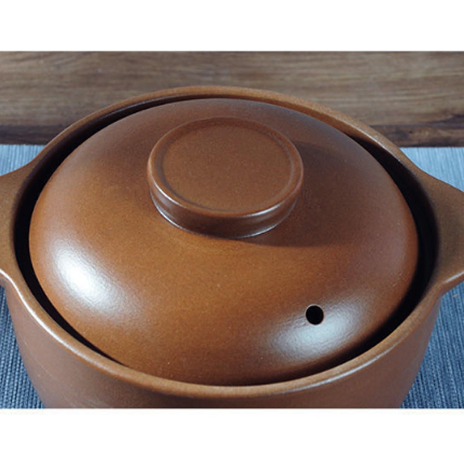 Odporna Na Ciepło Ceramiczna Zapiekanka Z Pokrywką, 1.6L Glazurowany Garnek Z Gzimki, Okrągłe Gliniane Danie Do Gotowania Na Wolno Gotujące Się Gąszczyki I Odduszanie, Bezpieczna Konstrukcja Podwójneg