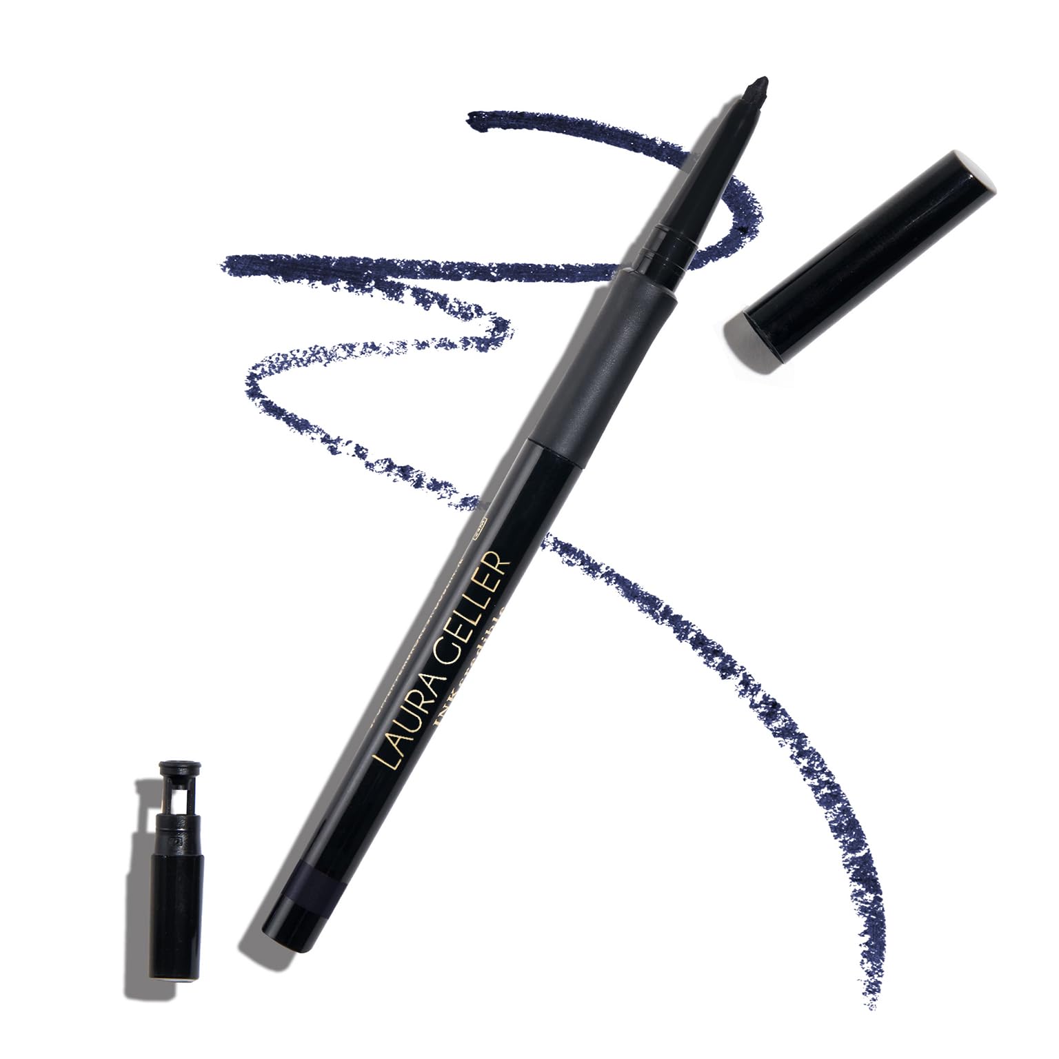 LAURA GELLER NEW YORK INKcredible Gel Eyeliner - Indigo Night - Waterproof Smudge-proof Eyeliner Pencil - Built in