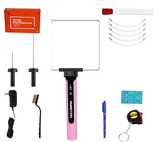 3 in 1 Hot Wire Foam Cutter Kit,Blue Foam Cutter Electric Foam Cutting Tool, Heated Foam Carving Knife Kit