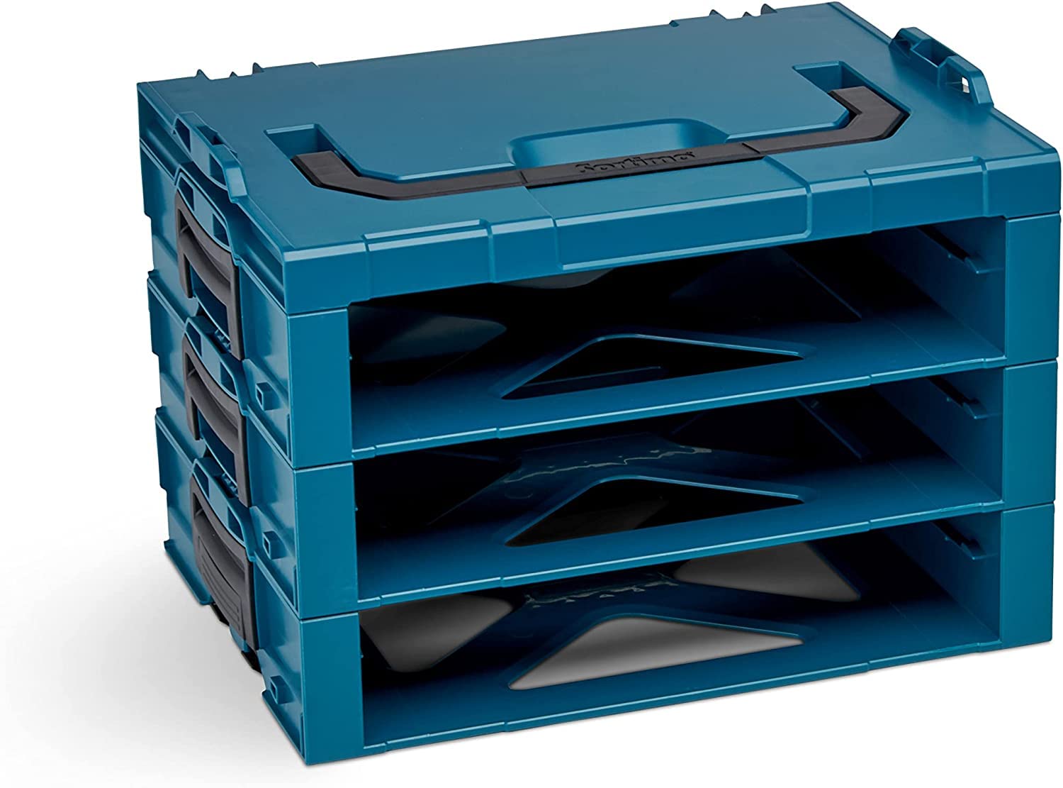 Bosch Sortimo I-BOXX Rack Activo Incluye I-BOXX 72 En Blanco Verde | Juego De 3 Unidades | Maletín De Herramientas Apilable Bosch | Almacenamiento De Herramientas Estantería Sistema