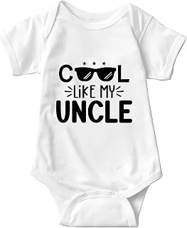 Hi Uncle I Can't Wait to Meet You Baby Funny Bodysuits Newborn Outfits Short Sleeve Infant Clothes