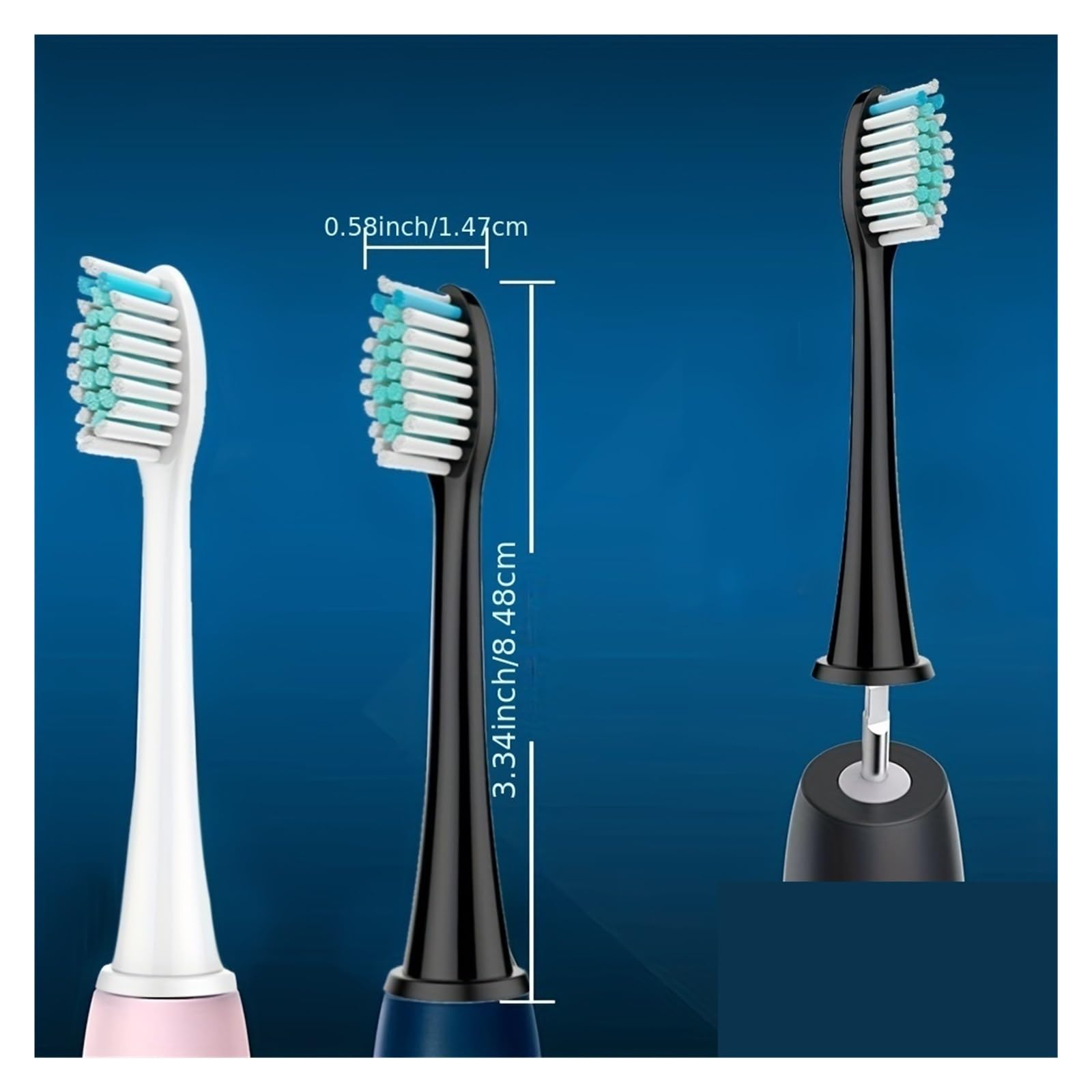 Testine, compatibili con Philips, HX3 HX6 HX9 HX6064