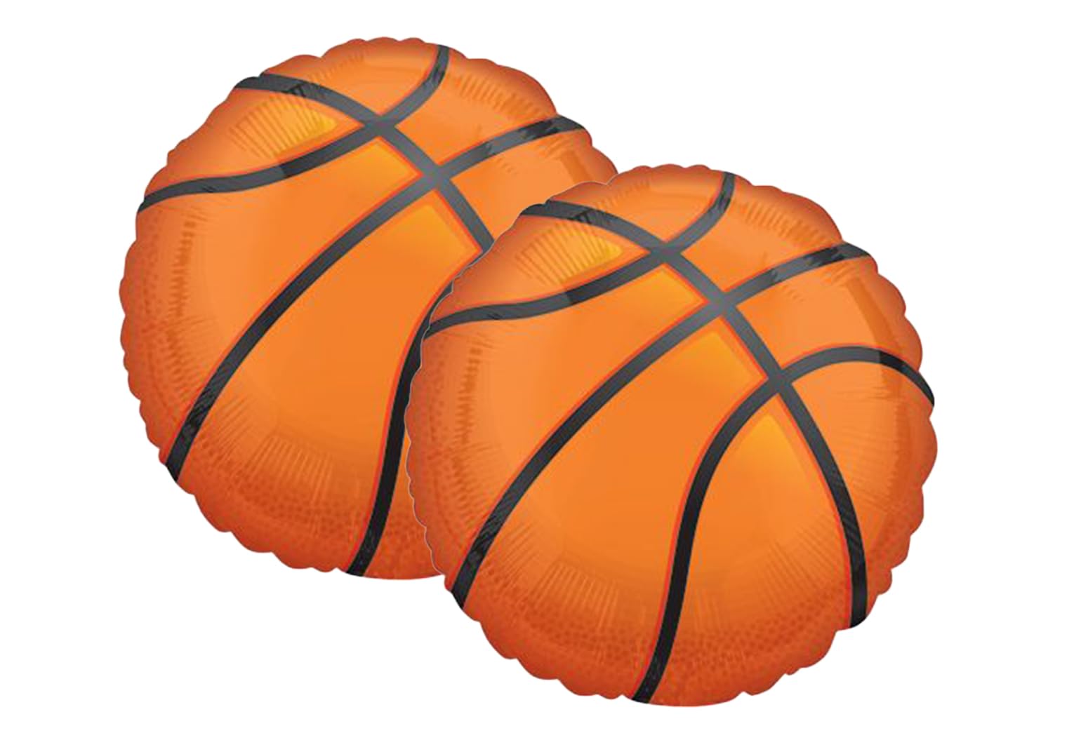 Set of 2 Basketball Jumbo 28" Foil Party Balloons