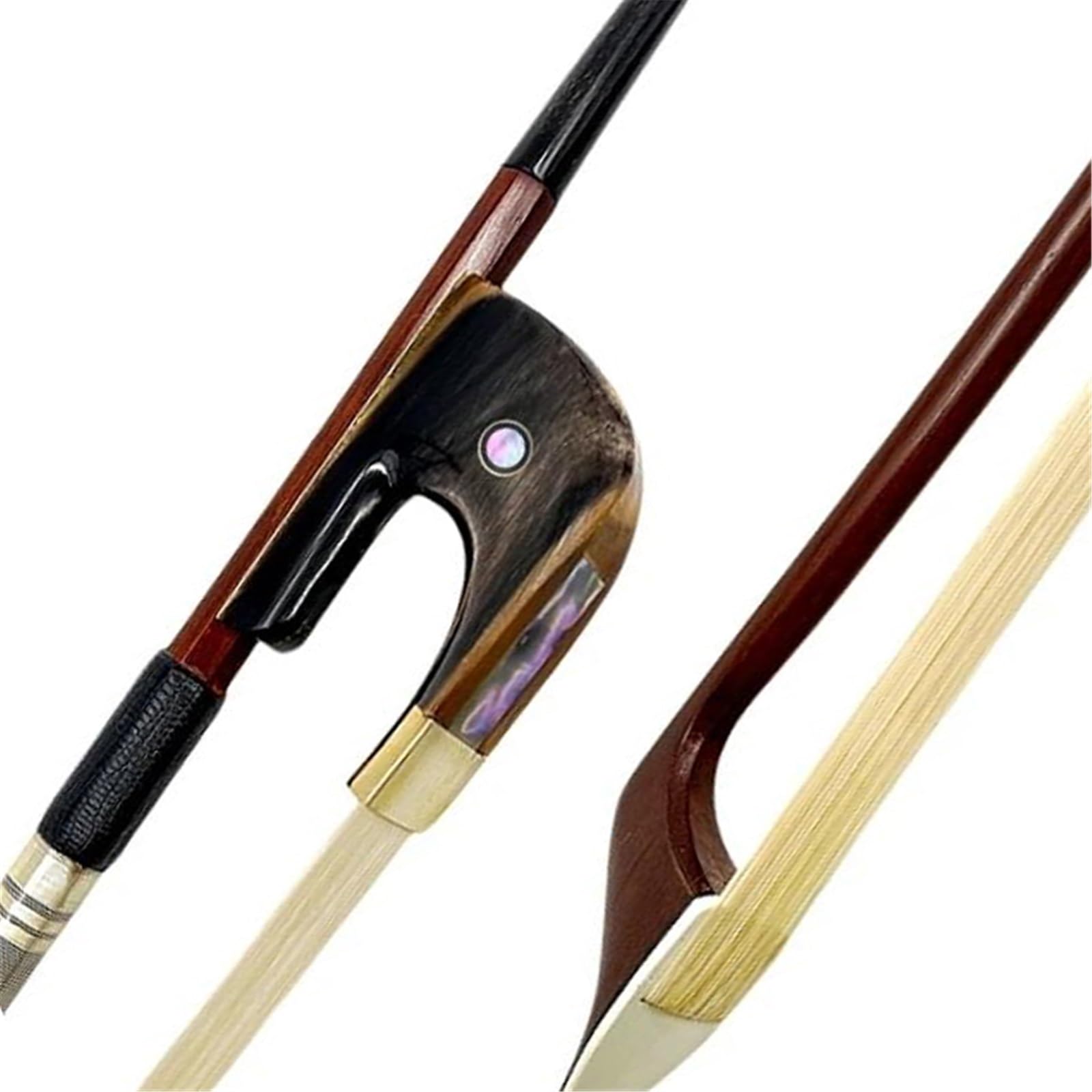 Geigenbogen Für Erwachsene Und Anfänger 1 Stück 3/4 Kontrabass Geigenbogen Brasilianisches Palisander(Type 1)