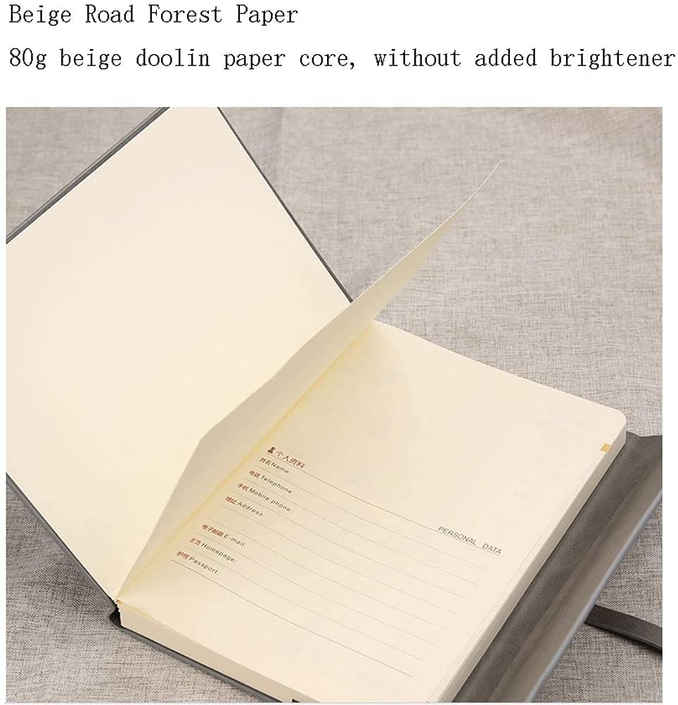 Cuaderno Bulk Classic Hardcover 5,7 x 8 .2inches, 120 gsm Papel Grueso para Office Home School Business Note Note Pads A5 Thick Paper Lined Journal Journal (Color : Brown)