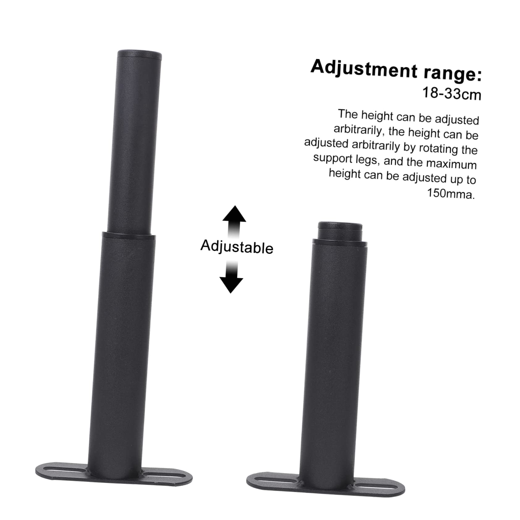 ORFOFE Piedini Per Mobili Gambe Regolabili Per Letto Massima 150 Mm Installazione A Doppio Foro Per Letto in Legno