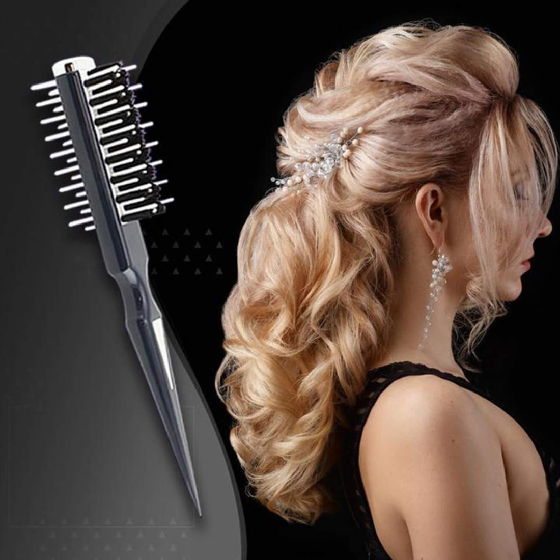QUICKMOVE Hair Shark Comb Instant Hair Volumizer Professional Portable Combing Brush