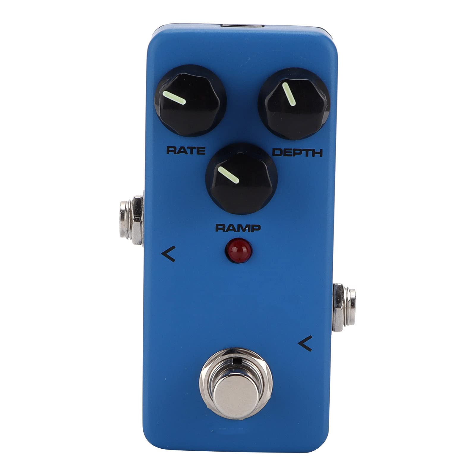 Pedale Effetto per Chitarra Mini Vibrato Compatto per Appassionati di Chitarra Elettrica Lega di Alluminio Blu