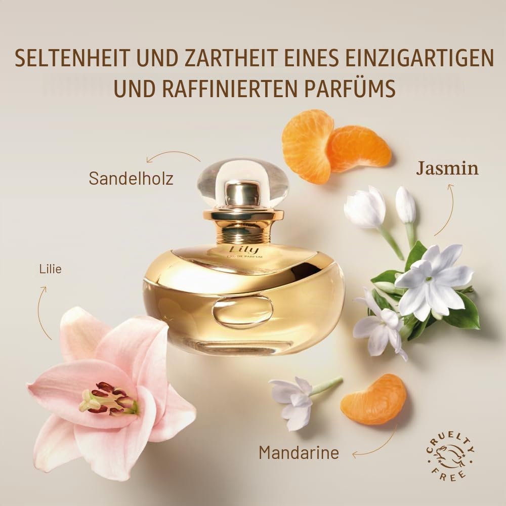 O Boticário Lily Coffret Geschenkset | Parfüm Eau de Parfum (75 ml) und Feuchtigkeitscreme für den Körper (250 g)