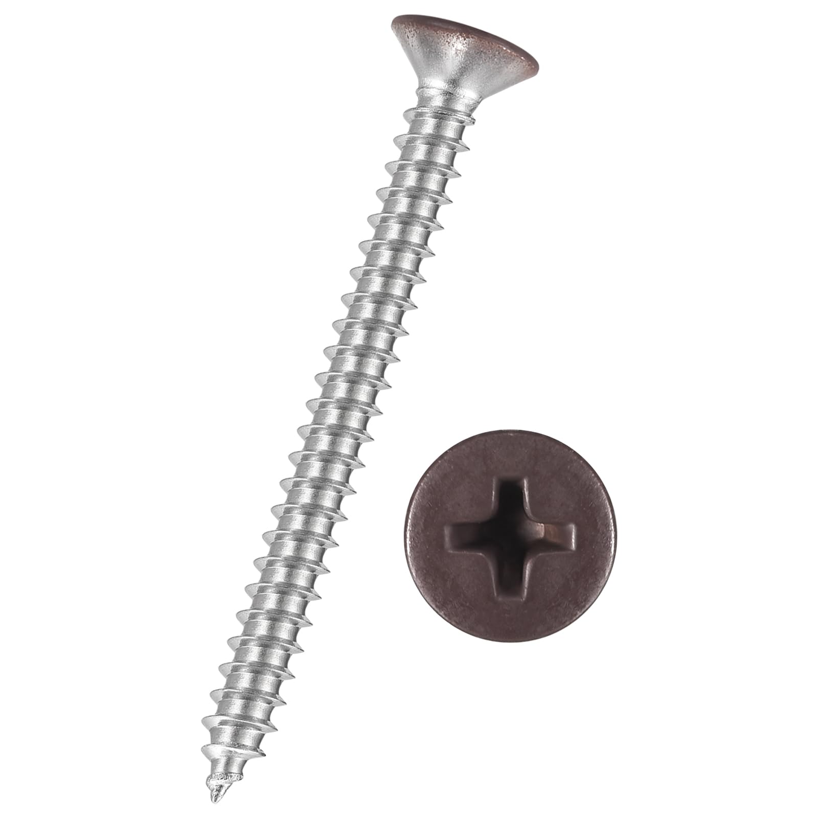 Kozelo 50pcs Phillips Flat Head Wood Screws