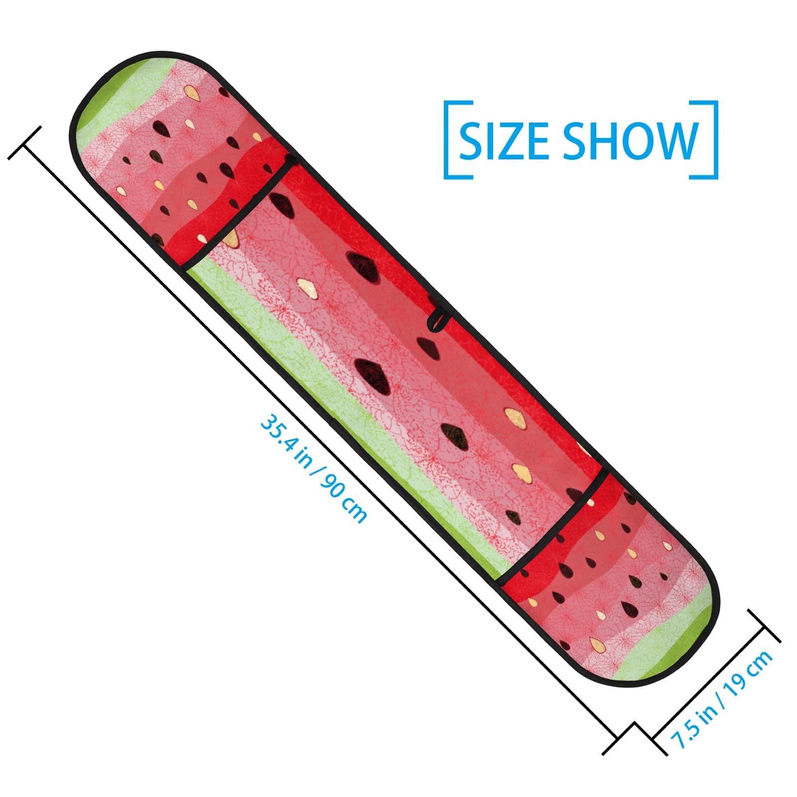 Watermelon Watercolor Double Mitt Oven Glove Heat Resistant Microwave Glove Extra Long Potholder Kitchen Oven Mittsfor Cooking Baking and Serving