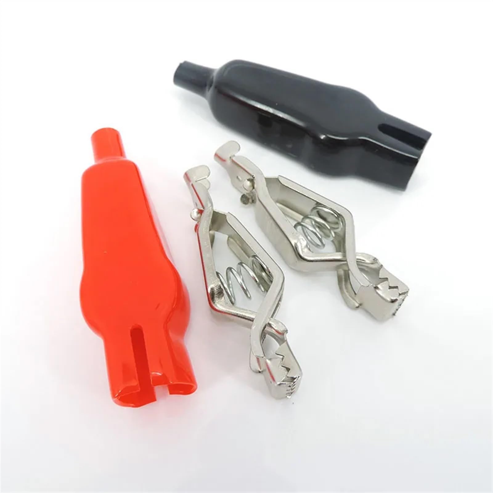 5/10/50A Electirc coccodrillo clip a coccodrillo manico isolato morsetto test batteria cavo connettore sonda 4 mm banana (n. 9 1 coppia)
