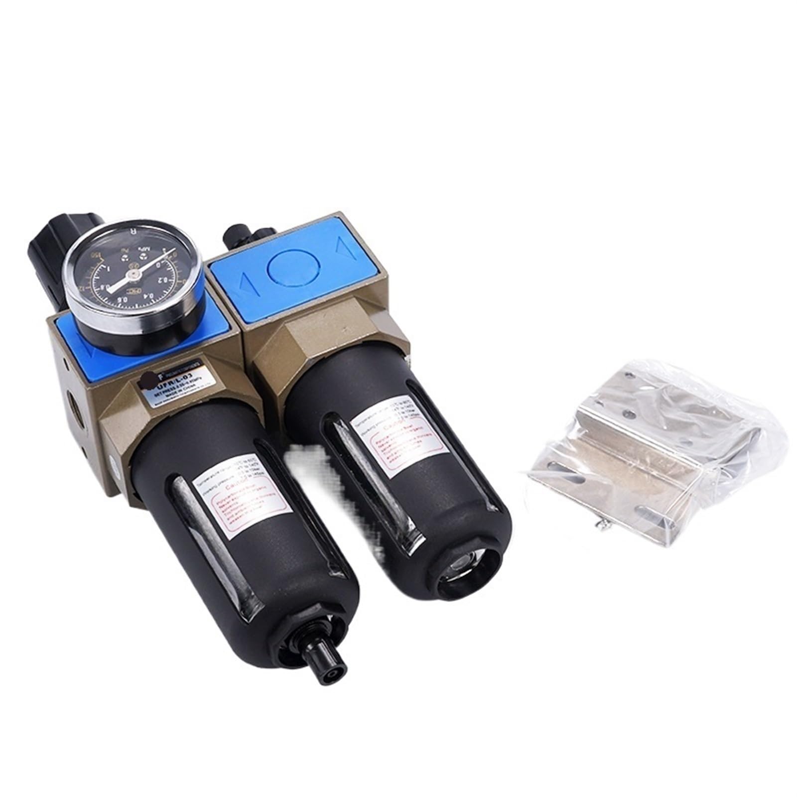 Separador de agua y aceite UF/UL/UR/UFR/UFRL-02/03/04, filtro de aire, regulador de presión, válvula reductora neumática, tratamiento de fuente de aire, 1 Uds.(UFRL-03)