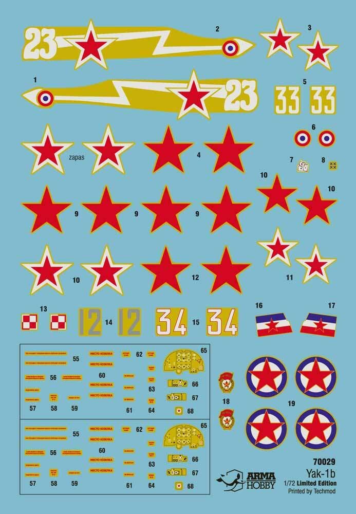 Arma Hobby 1/72 Scale Yak-1b Allied Fighter Limited Edition - Plastic Model Building Kit # 70029