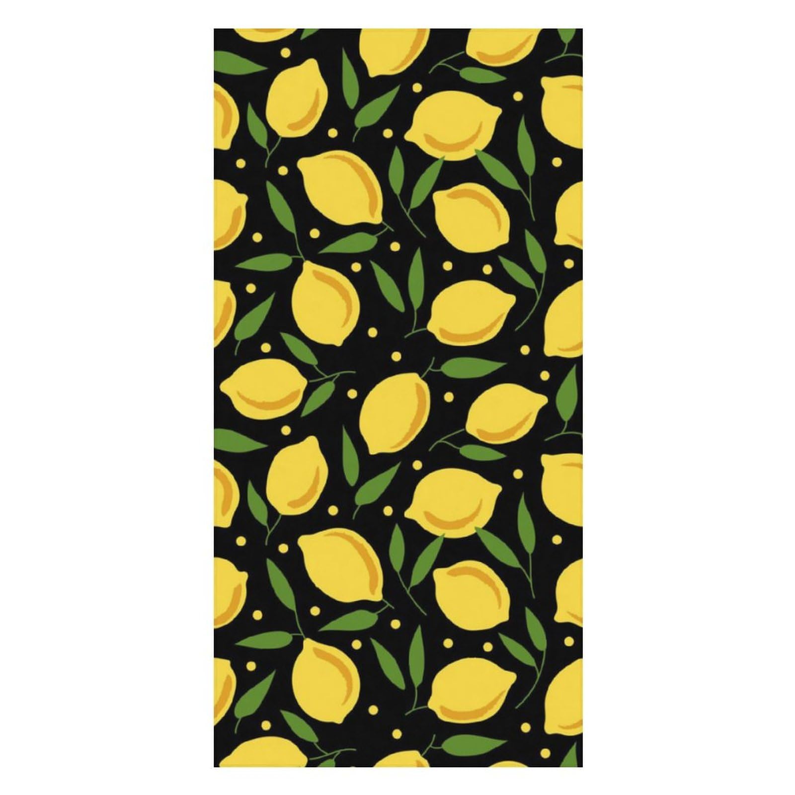 LWORZIIB Beach Towel, Cartoon Lemon Bath Towel, Pool Towel Great for Gym Swimming 80 X 160cm