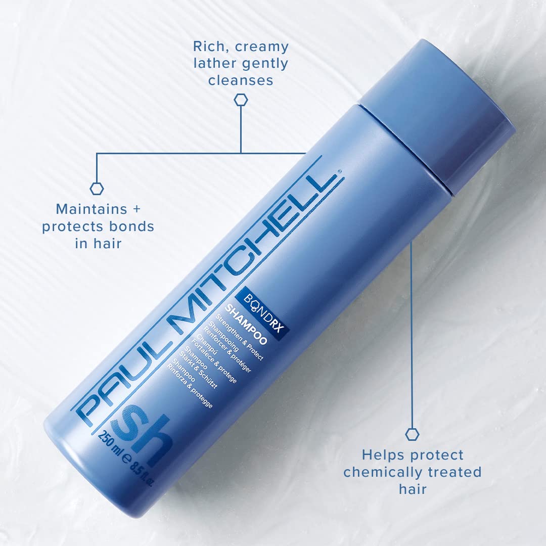 Paul Mitchell Bond Rx Shampoo, Strengthens + Protects, For Chemically Treated + Damaged Hair