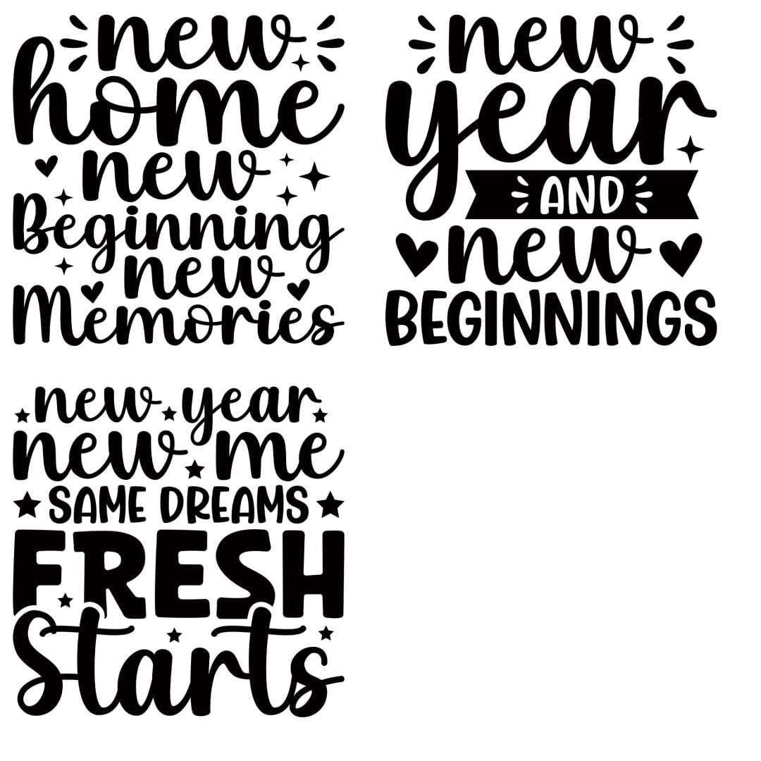 Happy New Year 2025 Iron Transfer Patch Heat Transfer Sticker Vinyl Design Iron Applique T-Shirt Clothing DIY Craft Applique Clothing Decoration