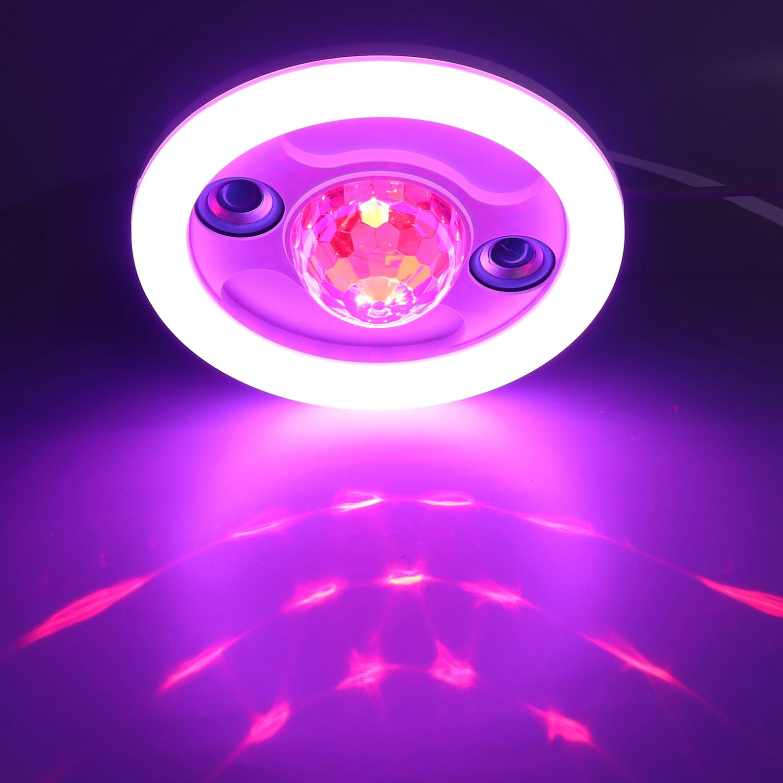 VGEBY Luz LED Inalámbrica con Bluetooth y Música, Lámpara que Cambia de Color RGB, 48W, E27, con Mando a Distancia, para Reuniones Familiares y PC