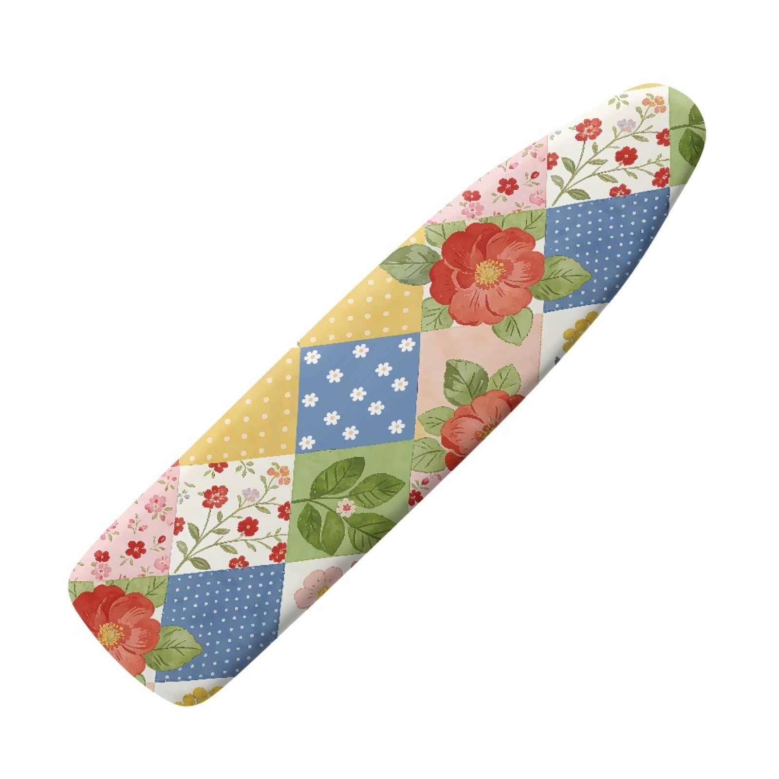 Elasticated Ironing Board Covers 125 X 45 Red Yellow Universal iron board covers and Padding,Adjustable Fastener,Durable,Washable,Easy to Install,Slip-resistant and heat-resistan