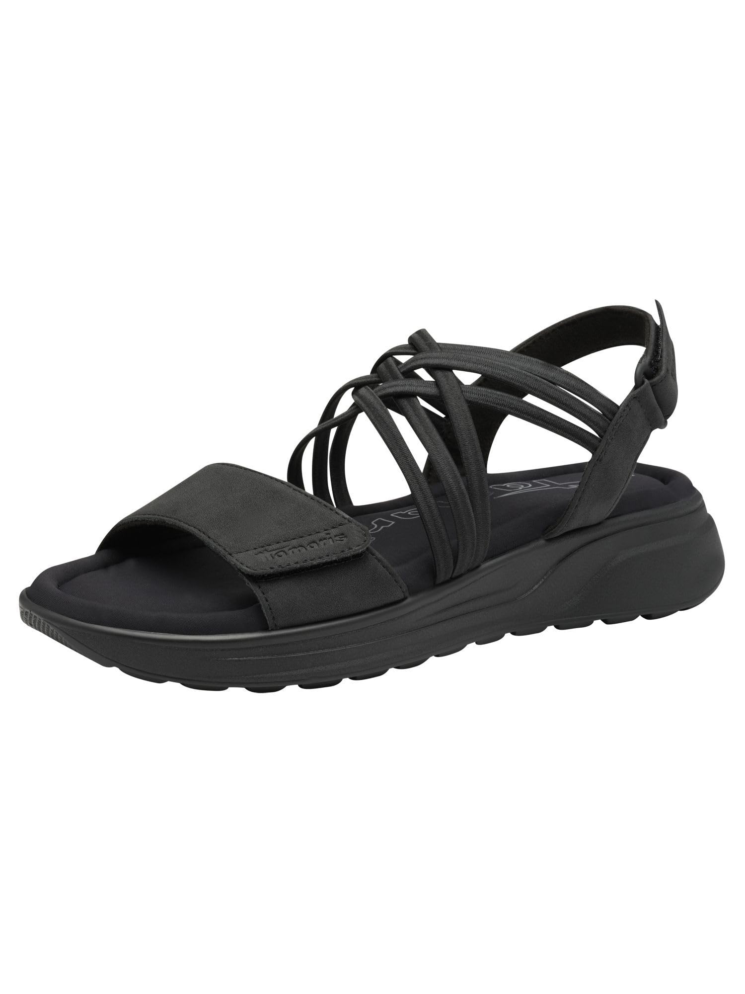 Tamaris Women's Damen 1-28223-44 Wedge Sandal, Black, 6.5 UK