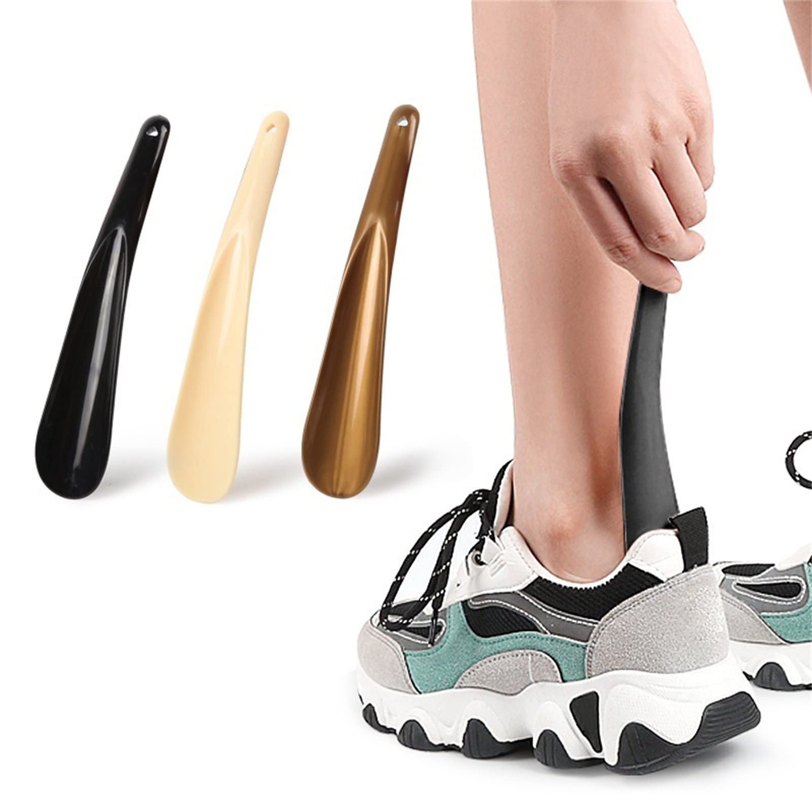 Chausse-pied Paresseux En Plastique - Design Incurvé, Aide à Enfiler Les Chaussures Sans Se Baisser, Pour Enfants, Seniors, Tous