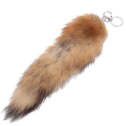 Faux Fox Tail Fluffy Key Chain Keyring Women Purse Bag Hanging Pendant Portable and Useful