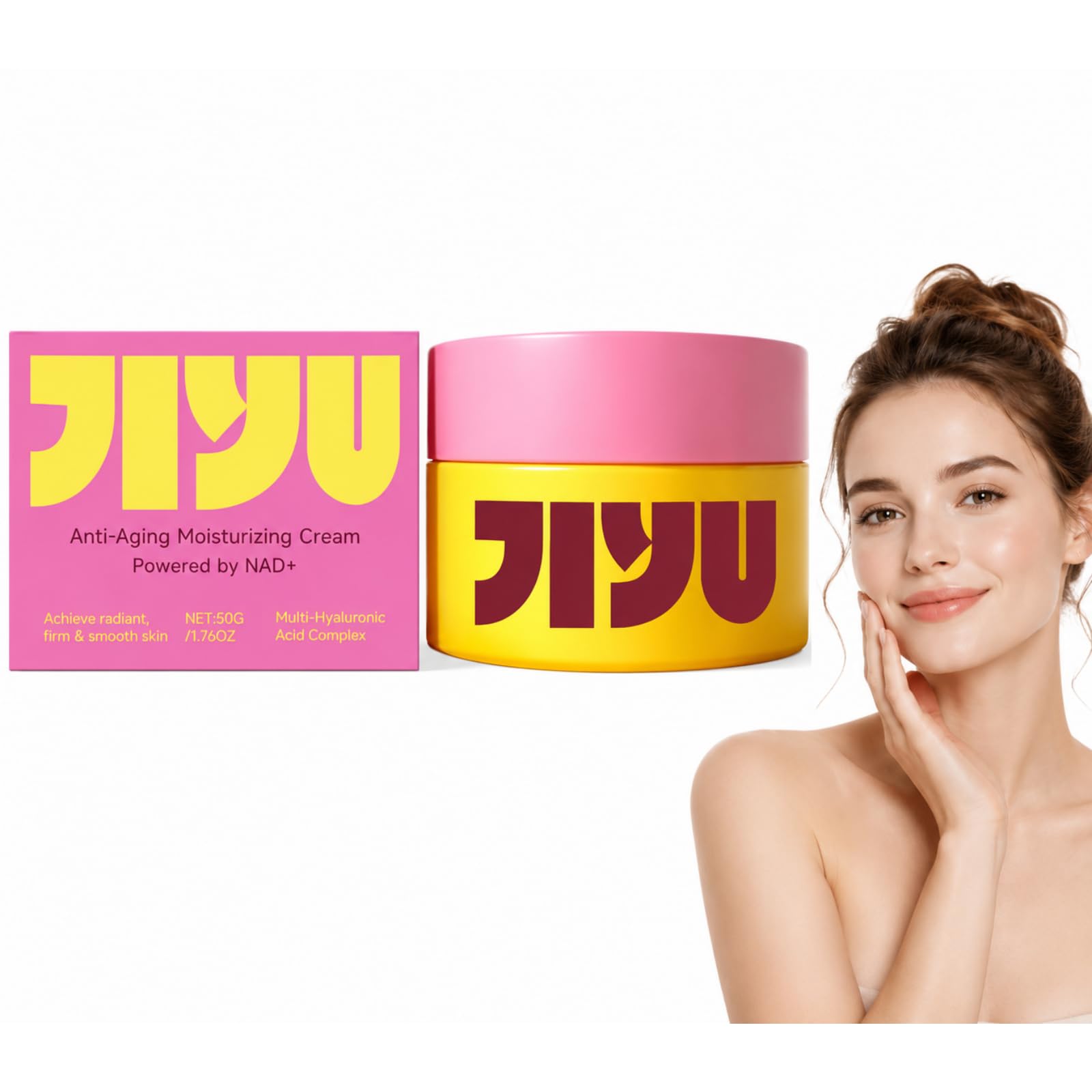 Jiyu Original Anti Yiyu Crema Coreana Antiedad Crema Facial Nutritiva con Acabado Suave para Rutina de Día y Noche