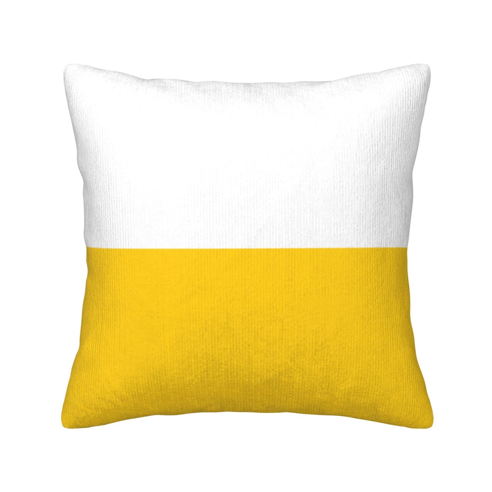 HGIUYDRD The Silesian flag Print Corduroy Throw Pillow with Invisible Zipper Closure for Living Room, Couch and Bed