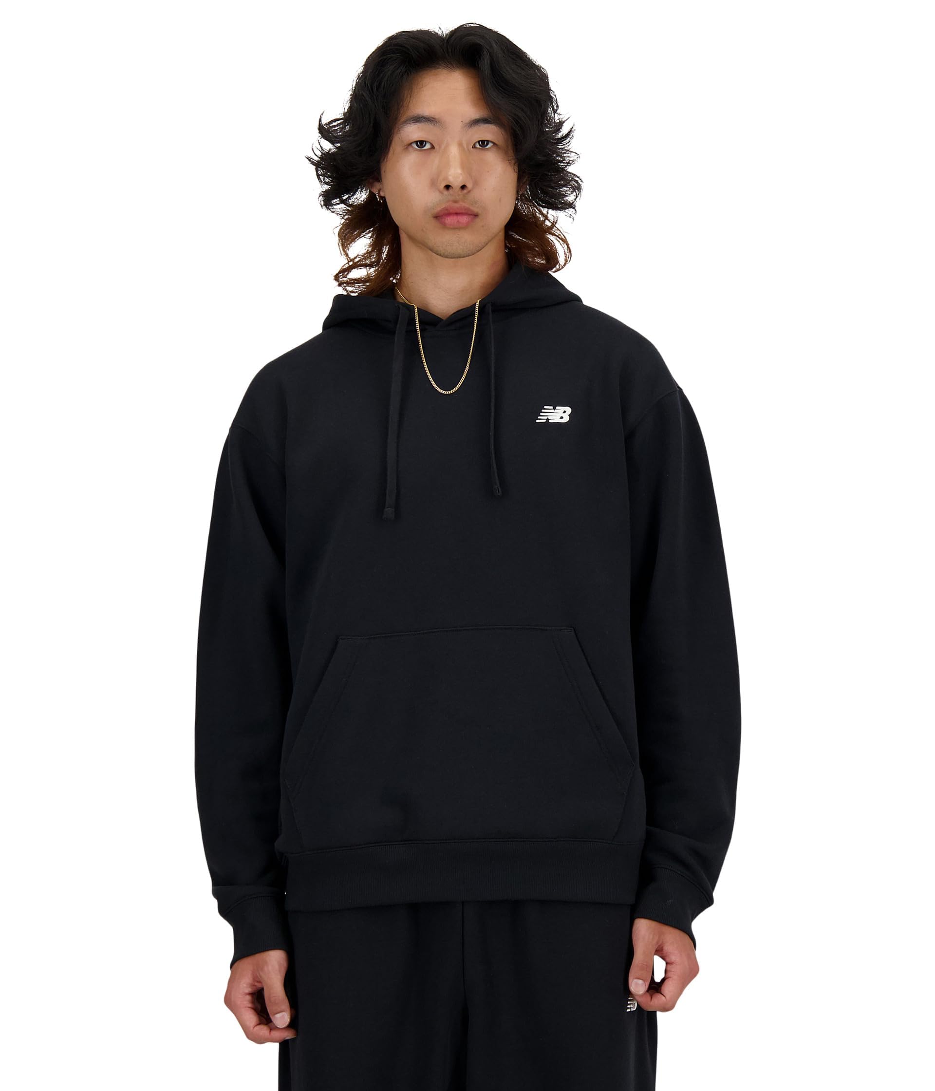 New Balance Men's Black Fleece Hoodie in Size XL, Sports Direct