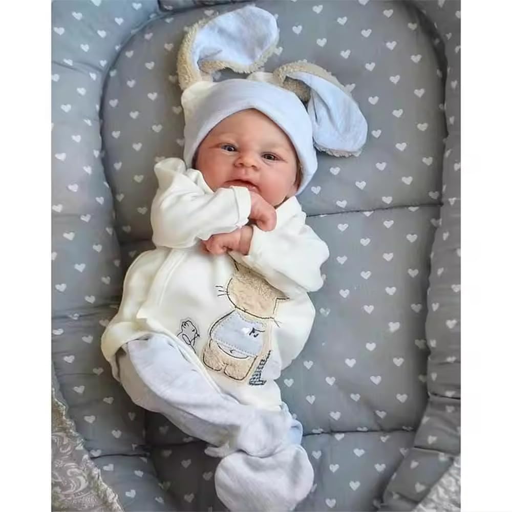 45 cm realistyczna lalka dla niemowląt Reborn, 18 cali, lalka silikonowa jak prawdziwa, realistyczna lalka dla noworodków, prawdziwa lalka Reborn dla chłopców i dziewczynek, zabawka, prezent