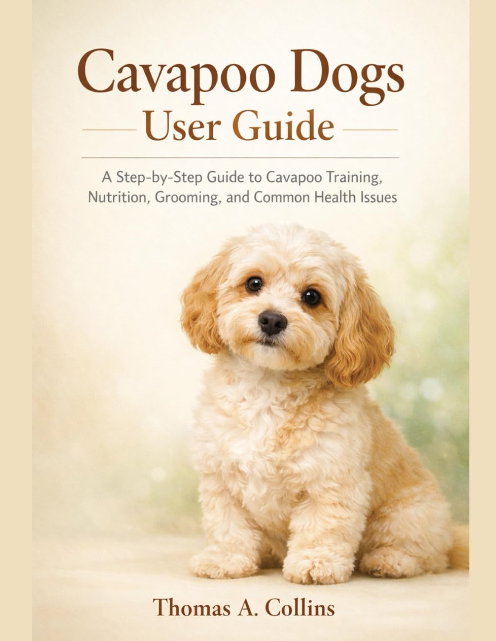 Cavapoo Dogs User Guide: A Step-by-Step Guide to Cavapoo Training, Nutrition, Grooming, and Common Health Issues