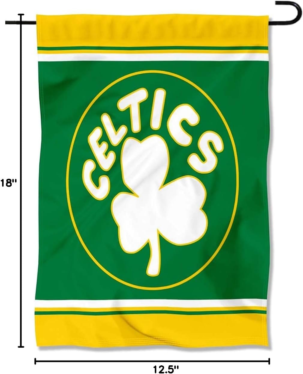 Boston Celtics Vintage Throwback Retro Classics Double Sided Garden Flag - Image 5