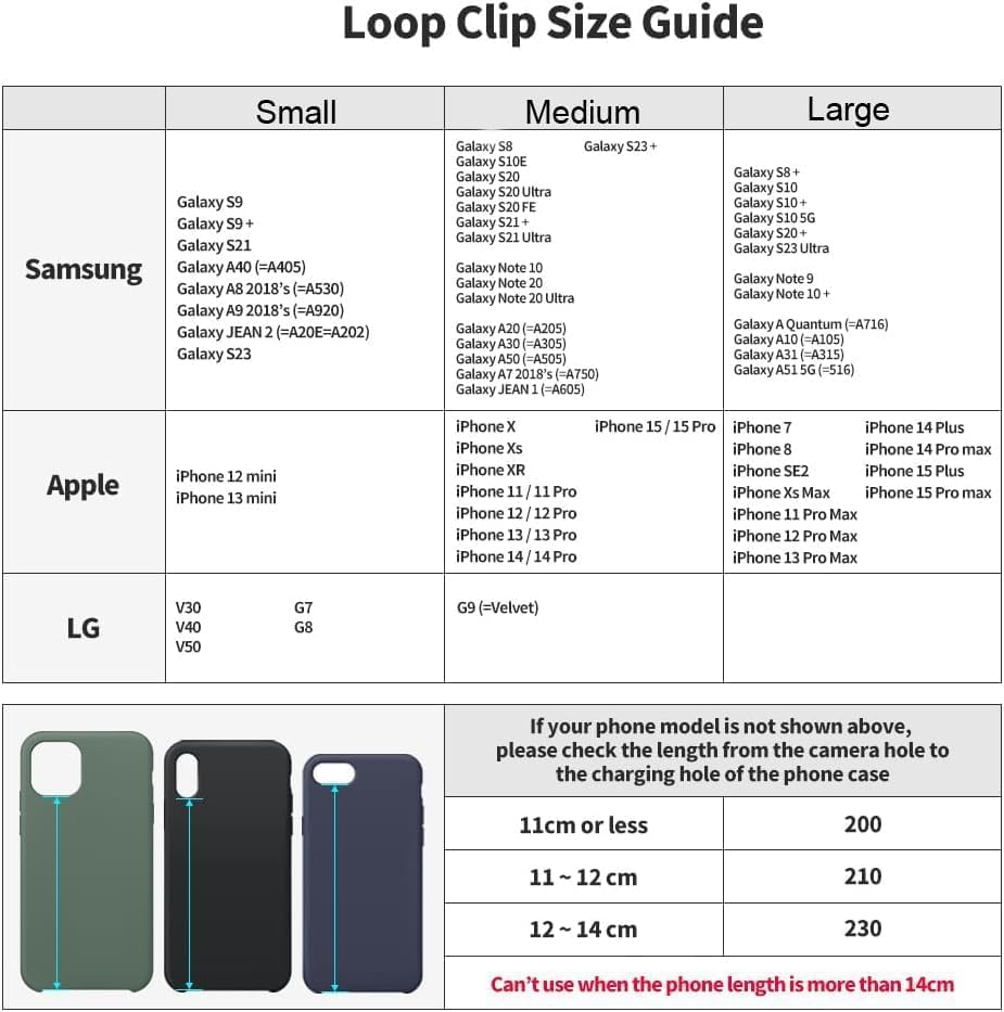 Image of Mizi [3 Pack] C-Shaped Clip Finger Phone Grip, Silicone Mobile Strap for Phone Case with Clip as Phone Loop Holder for iPhone & Android Phones - ‎(Rainbow)(Small)