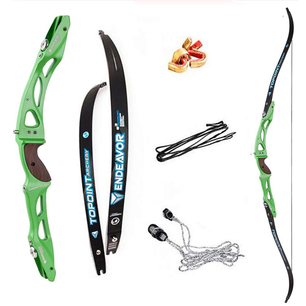 18-44lbs Takedown Arco Ricurvo Archi Ricurvi 68 pollice Arco da Competizione Caccia Longbow Mano Destra per Pratica e Prua Competitiva