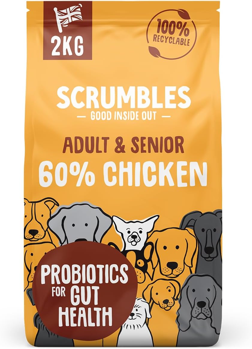 Scrumbles Dry Dog Food with Fresh Chicken, 2 kg (Pack of 1),package may vary Amazon.co.uk Pet