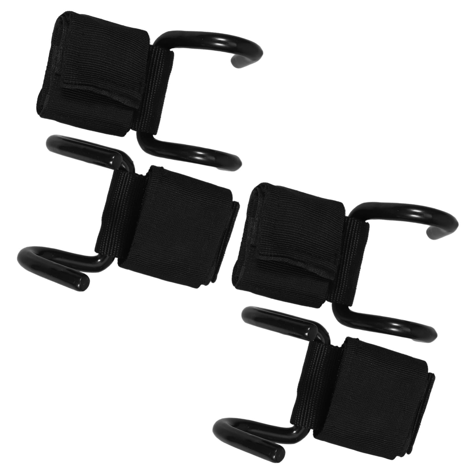 Cinturini Supporto Polso Comodo e Design Ergonomico per Sollevamento Pesi 2 Paia Gancio da Polso in Ferro e Tessuto per Allenamento Fitness in Palestra