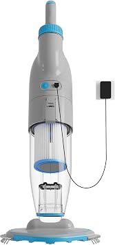 Handheld Pool Vacuum, Cordless Pool Cleaner with 32 GPM Strong Suction & 3L Dual Filtration, 60-Min Runtime Rechargeable Leaf & Sand Eater for Above Ground Pools, Inground Steps, Corners & Spa