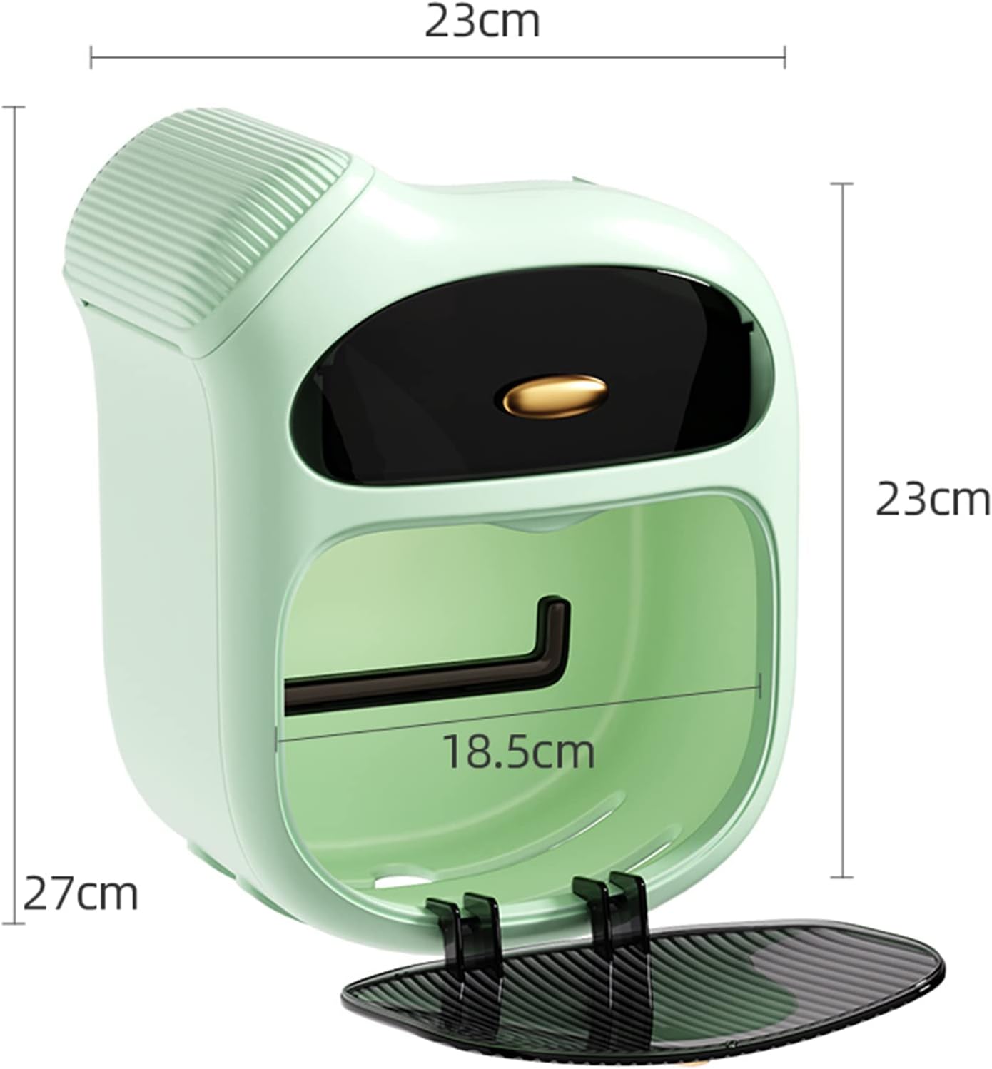 Toilet Paper Holder Flushable Toilet Roll Holder Fits for Bathroom Wipe Storage Tissue Roll Holder with Storage Stand and Phone Shelf -White