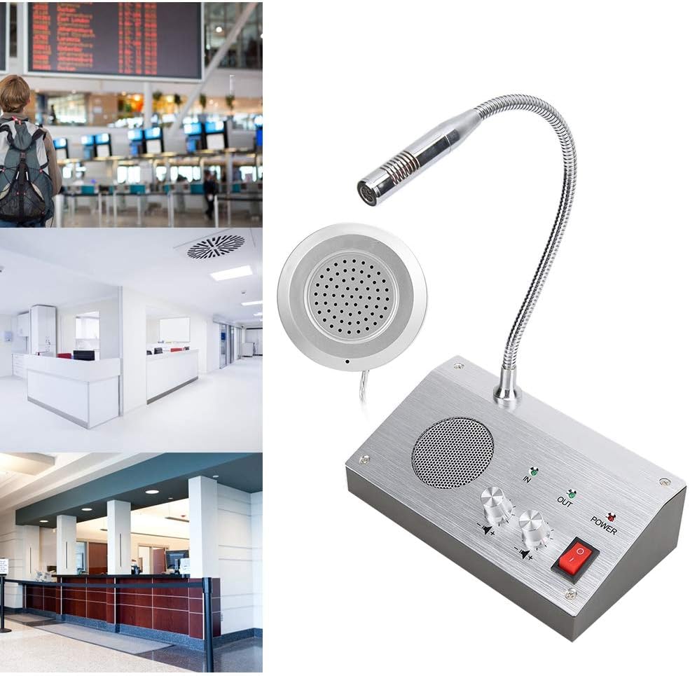 Cheapest 🛒 Counter Intercom Interphone, Noise-Free Dual-Way Bank/Office/Store/Station Window(US) Exclusive Special Counter Intercom Interphone, Noise-Free Dual-Way Bank/Office/Store/Station Window(US)