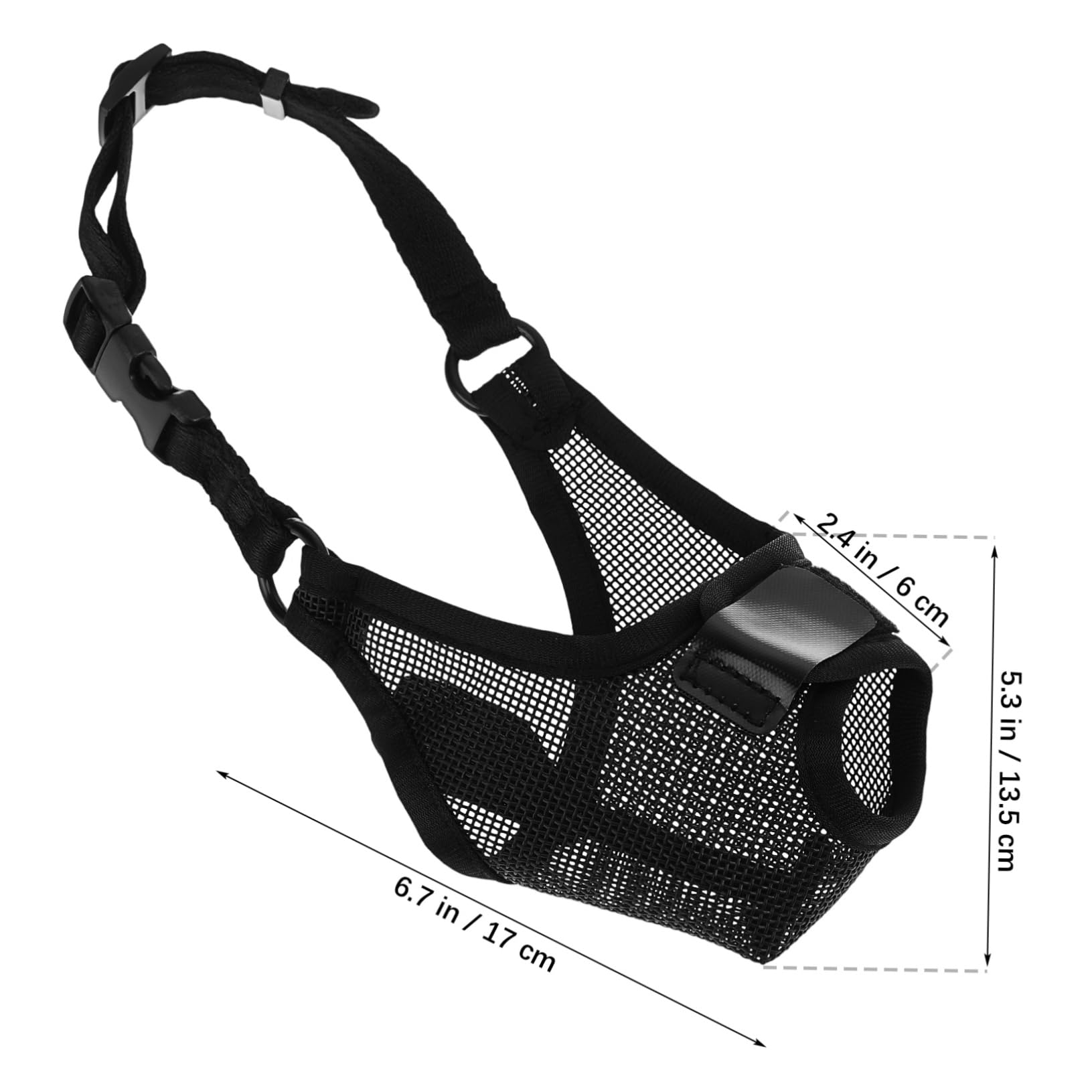 Totority Dog Muzzle for Dogs Adjustable Breathable Mesh Pet Muzzle to Prevent Biting Lightweight and Comfortable for Vet Visits and Public Outings Easy to Clean