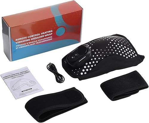 Miniatura 8 de YUANBO Almohadilla térmica de hombro, masajeador de hombro para aliviar el dolor de tejido profundo, envoltura de hombro calentada y soporte con