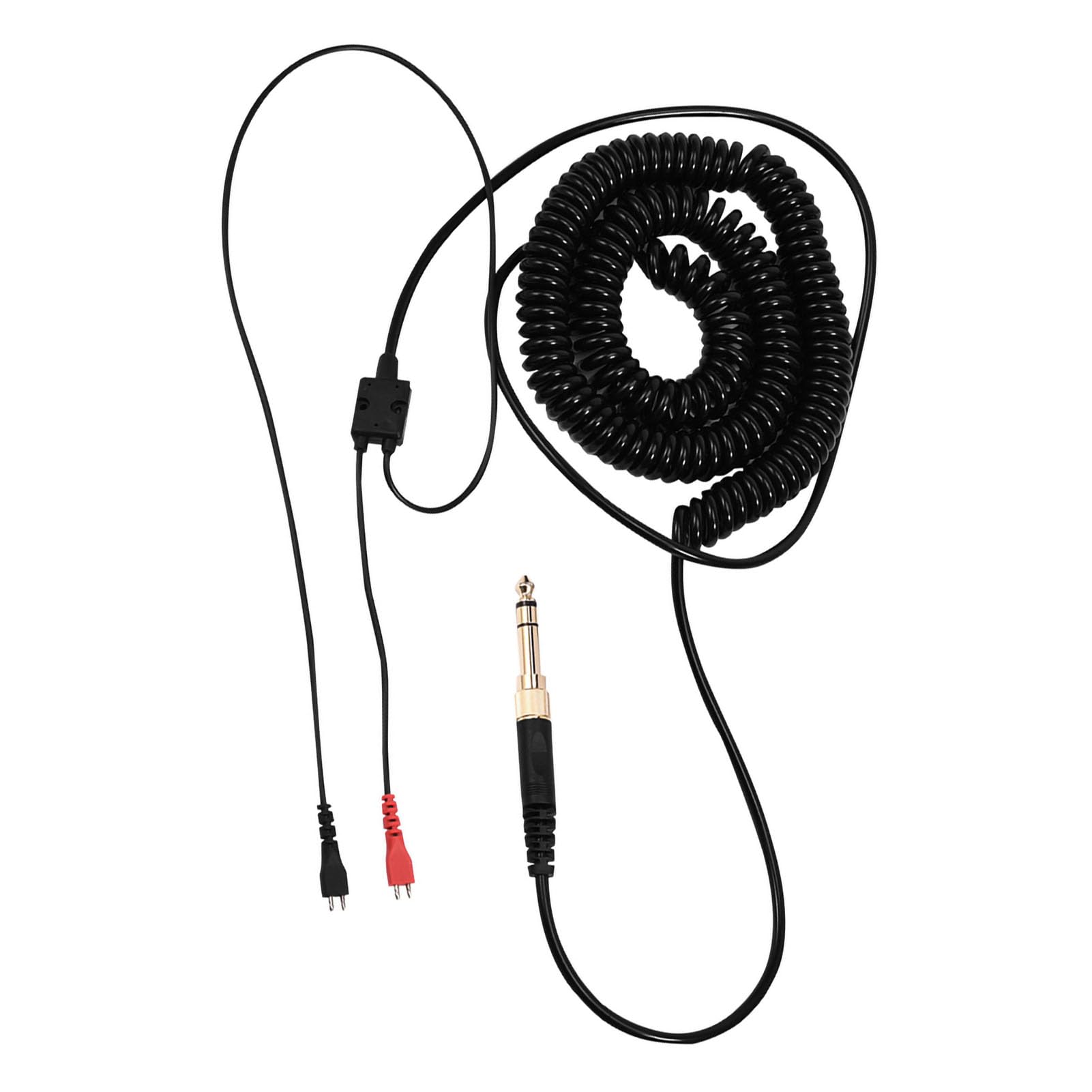 Cavo Audio a Spirale per Cuffia, Cavo Audio Stereo a Molla a Spirale con Spina da 3,5 Mm e 6,5 Mm per Cuffie HD25/560/540/480/430/250