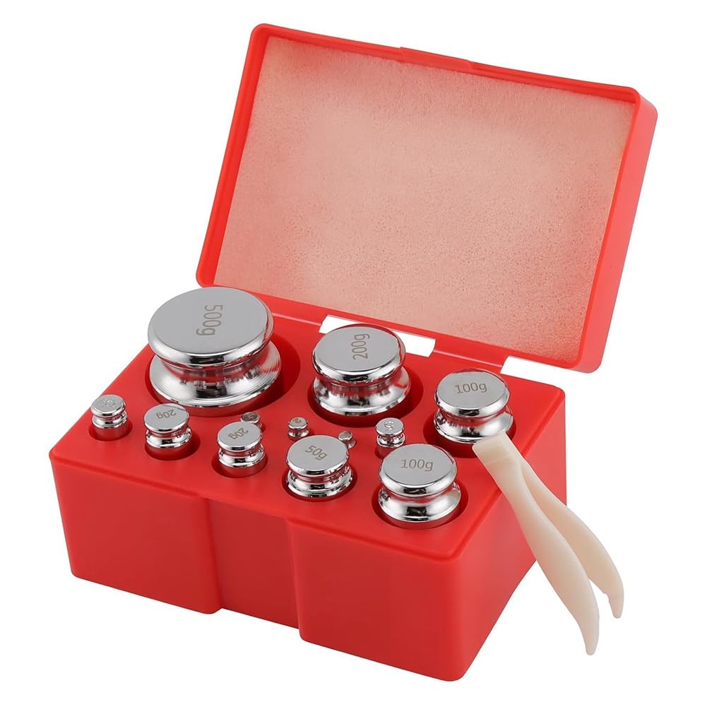 Osmond Steel Calibration Weights, Scale Calibration Weight Kit with Storage Box