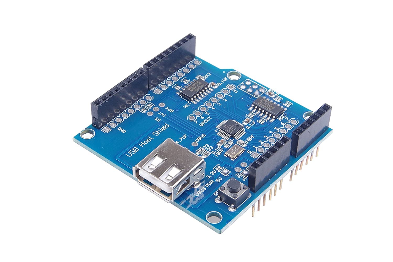 Robodo AR6 Funduino USB Host Shield Module Supports UNO MEGA for Google and Roid ADK, Blue