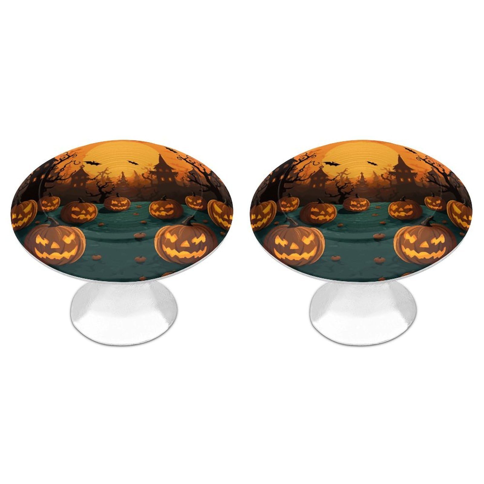 Btcowzrv Style Halloween Orange 2 Pack Cabinet Knobs Drawer Pulls